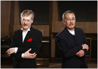 スタニスラフ・ブーニン（左）、山下洋輔（右）