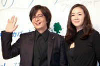 ペ・ヨンジュンとチェ・ジウ 撮影:宮田浩史