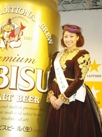 2010年サッポロビールイメージガールの中村果生莉