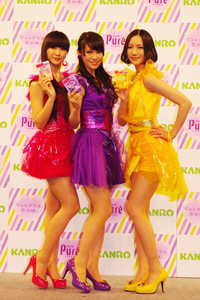 カンロ「ピュレグミ」新CM発表会より。Perfume