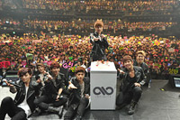 2ndシングル発売記念イベントを開催したINFINITE　撮影：秋山泰彦