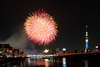 厩橋からの隅田川花火