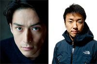 写真左：伊勢谷友介 (c)操上和美　右：石川直樹