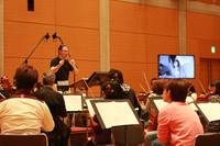 「プラネットアース in コンサート」リハーサルより