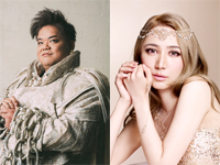 写真左：岡本知高　同右：サラ・オレイン