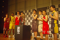 B.LEAGUE CHAMPIONSHIP 2016-17記者会見に出席した選手一同