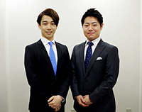右・中村鷹之資、左・片岡千之助