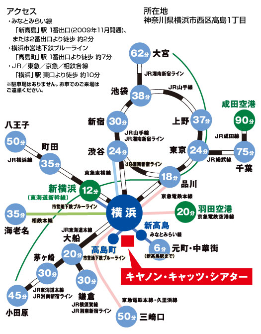 アクセスマップ　路線図