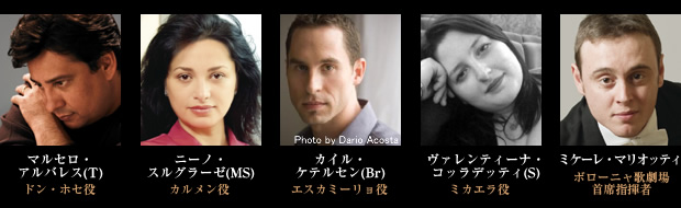マルセロ・アルバレス、ニーノ・スルグラーゼ、カイル・ケテルセン、ヴァレンティーナ・コッラデッティ、ミケーレ・マリオッティ