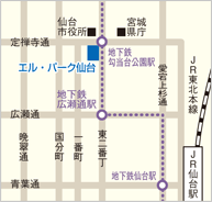 エル・パーク仙台地図