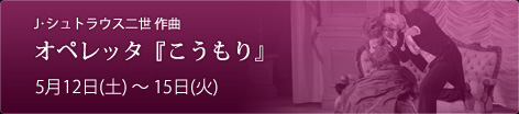 J・シュトラウス二世作曲
オペレッタ『こうもり』 5月12日(土)~15日(火)