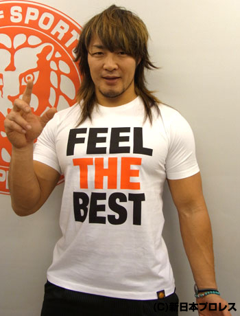 棚橋弘至「FEEL THE BEST」Tシャツ