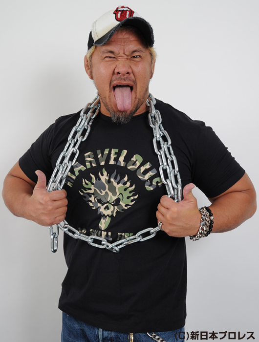 真壁刀義「UG SKULL FIRE」Tシャツ(カモフラ柄)