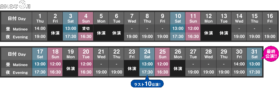 3月公演