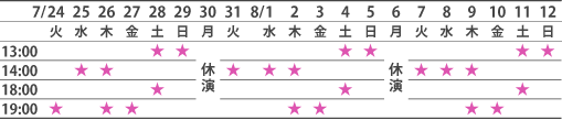 タイムテーブル