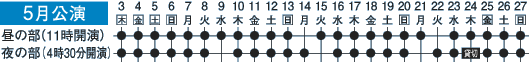5月タイムテーブル