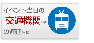 交通機関の遅延