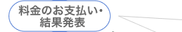 料金のお支払い・結果発表