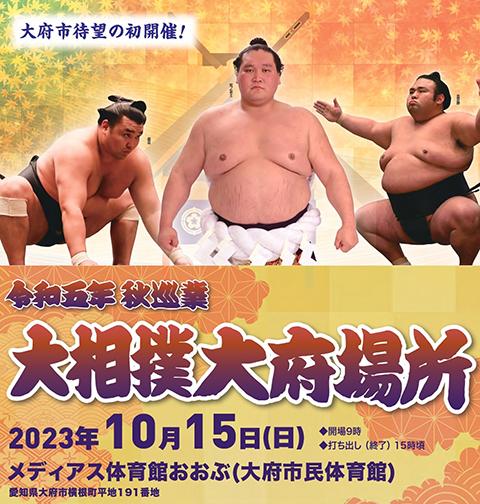 10月14日手渡限定希望】令和5年秋巡業大相撲大府場所 チケット（15日