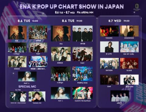 2024 ENA K POP UP CHART SHOW IN JAPAN(イーエヌエーケーポップアップチャートショウインジャパン) |  チケットぴあ[音楽 海外ROCK・POPSのチケット購入・予約]