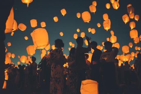 第２回サンポート高松夏祭り　～スカイランタンとＢＯＮ踊り～