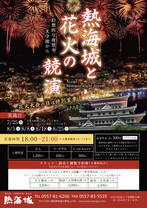 熱海城で見る！熱海海上花火大会２０２５