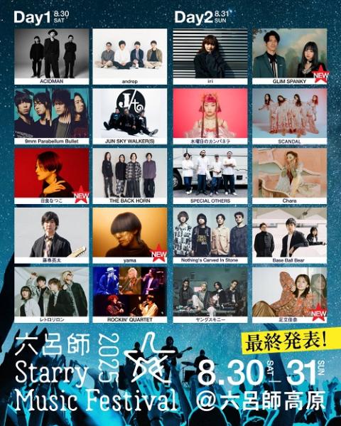 六呂師 Starry Music Festival 2025 | チケットぴあ[チケット購入・予約]