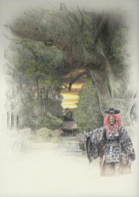 ｎｏｈ　ｐｌａｙ　ＫＡＮＺＡＫＩ　現代美術×能楽