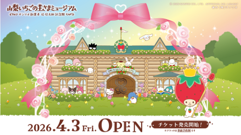 【前売り券】山梨いちごの王さまミュージアム　サンリオ創業者　辻信太郎記念館