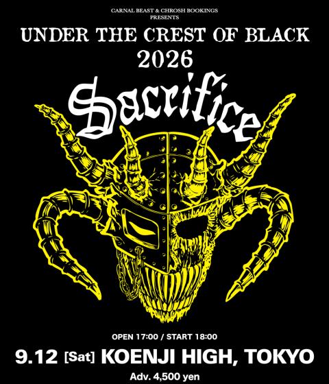 ＳＡＣＲＩＦＩＣＥ　Ｔｏｋｙｏ　Ｏｎｅ－ｍａｎ　Ｓｈｏｗ２０２６