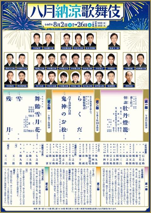 歌舞伎座　八月納涼歌舞伎