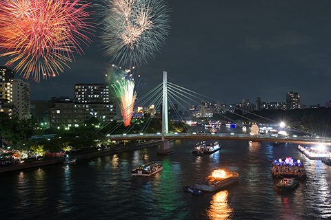 Tenjin Festival Boat Procession and Fireworks Display — event in Osaka
