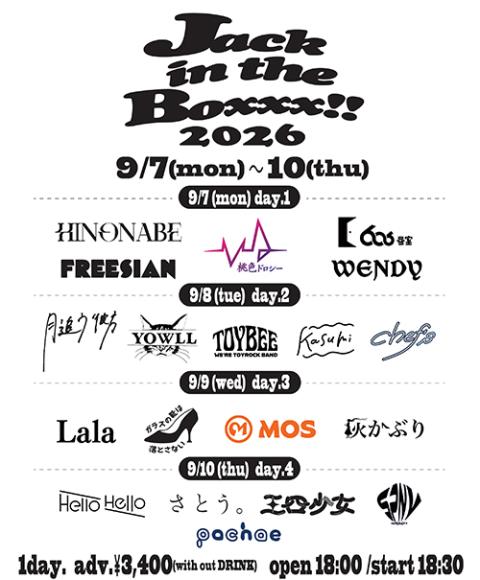 Jack in the Boxxx 2026！！！(ジャックインザ