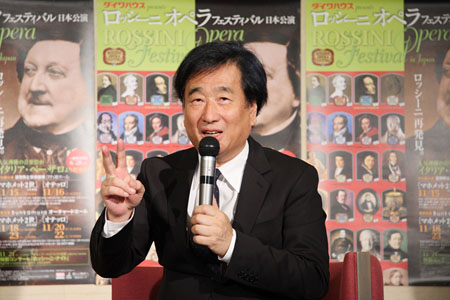 「二度と観れないオペラ!」と本音楽祭に太鼓判を押す三枝成彰