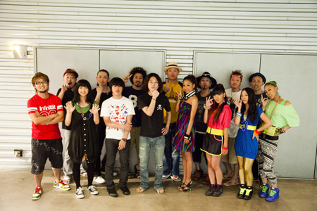 出演者集合写真 DOMINO、ET-KING、Base Ball Bear、青山テルマ