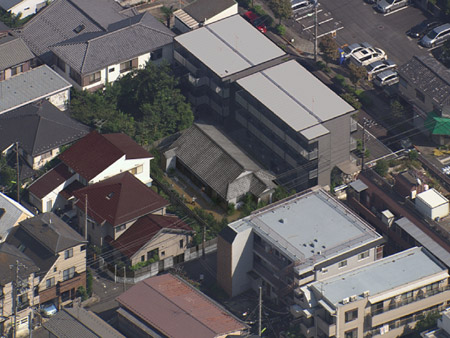 上空から見える磯野家