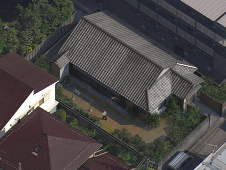 上空から見える磯野家