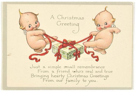 「クリスマスカード」　(C)Rose O'Neill Kewpie International