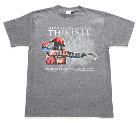 マイケル・ジャクソン THIS IS IT』Tシャツ。一番売れたのは