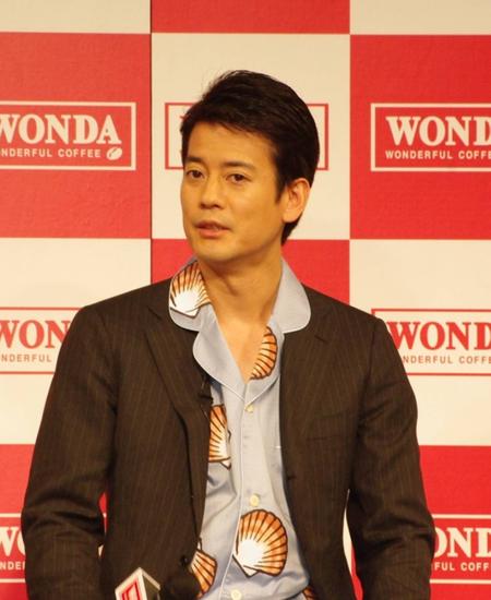 『ワンダ』新CM発表会に出席した唐沢寿明