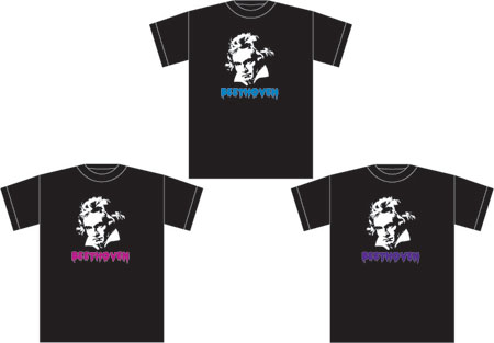 幻のバンド・ピエール瀧とベートーベン、着うた(R)付Tシャツを発売