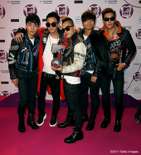 ワールドワイド・アクト賞を受賞したBIGBANG