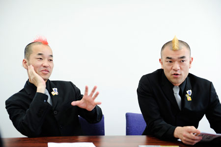 が～まるちょば。左から、ケッチ！、HIRO-PON　　撮影：源 賀津己