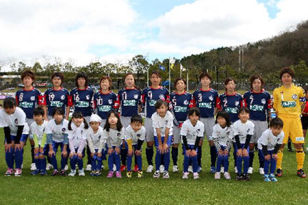 Aグループ2位となった岡山湯郷Belle　(C)J.LEAGUE PHOTOS