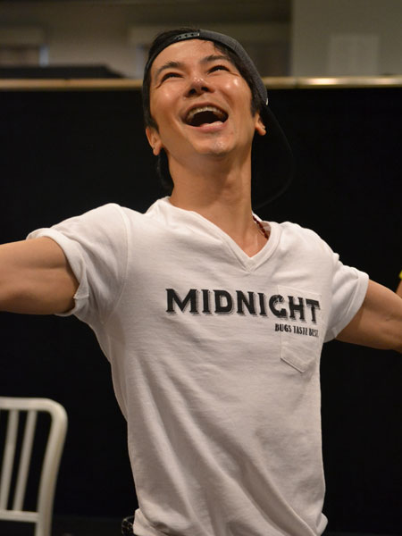 公開稽古より。武田真治