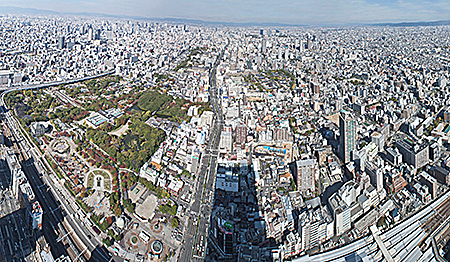 展望台「ハルカス300」からの眺望