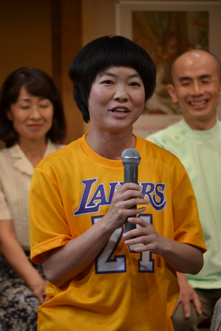 イモトアヤコ。あゆみの妹、小磯ふじみ役