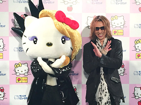 YoshikittyとYOSHIKI　(c) 2014 SANRIO CO.,LTD.