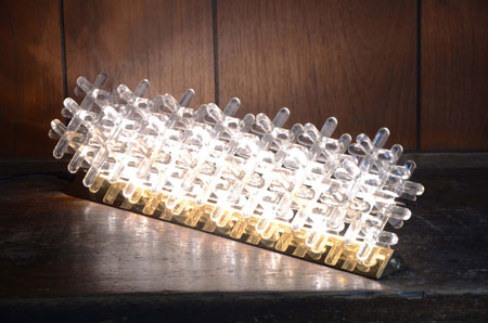 シャンデリアを加工したラインベースライト