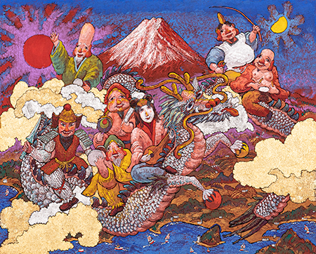 「天空富嶽飛龍七福神」2015年